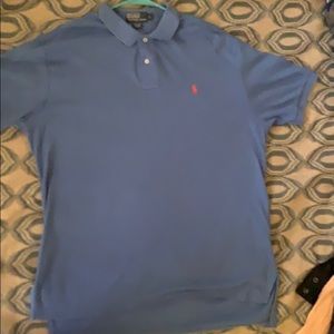 Custom fit blue Polo shirt